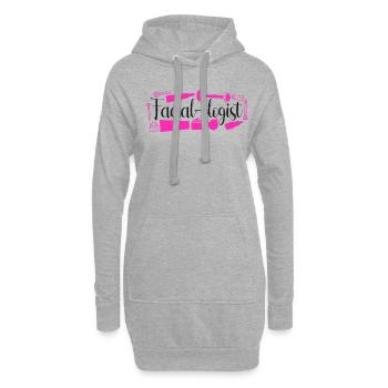 Cute Licensed Esthetician Skincare - Hoodie-Kleid - Grau meliert - Vorne