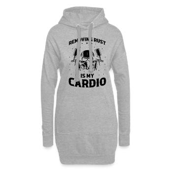 Autolackierer Angebot für Karosseriebauer - Hoodie-Kleid - Grau meliert - Vorne