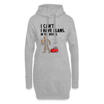 Peintre automobile pour carrossiers - Sweat-shirt à capuche long Femme - gris chiné - Devant