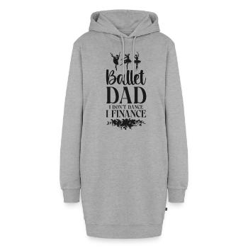 Ballet Danseuse Danse Ballerine - Sweat-shirt à capuche long Femme - gris chiné - Devant