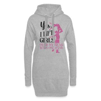 Ballet Danseuse Danse Ballerine - Sweat-shirt à capuche long Femme - gris chiné - Devant