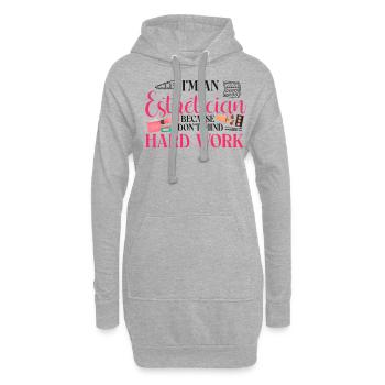 Cute Licensed Esthetician Skincare - Hoodie-Kleid - Grau meliert - Vorne