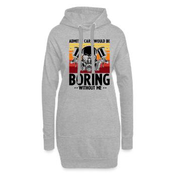 Kfz-Lackierer Angebot für Autolackierer - Hoodie-Kleid - Grau meliert - Vorne