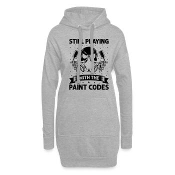 Kfz-Lackierer Angebot für Autolackierer - Hoodie-Kleid - Grau meliert - Vorne