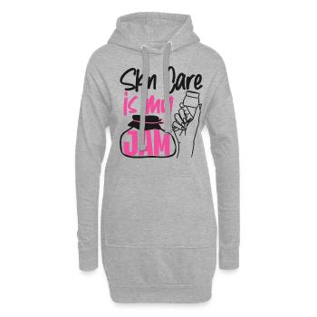 Cute Licensed Esthetician Skincare - Hoodie-Kleid - Grau meliert - Vorne