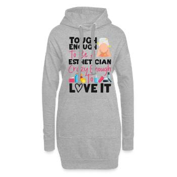 Cute Licensed Esthetician Skincare - Hoodie-Kleid - Grau meliert - Vorne