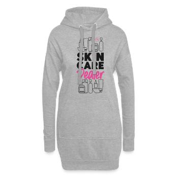 Cute Licensed Esthetician Skincare - Hoodie-Kleid - Grau meliert - Vorne
