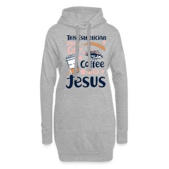 Esthéticienne Esthéticienne Soins de la Peau - Sweat-shirt à capuche long Femme - gris chiné - Devant