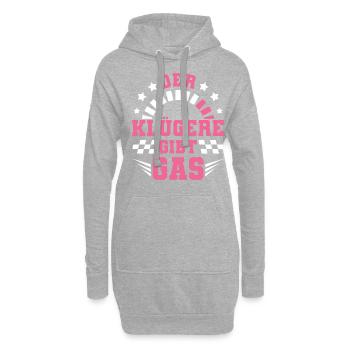 Auto Tuner, KFZ Mechaniker, Racing Car, Tuning - Hoodie-Kleid - Grau meliert - Vorne