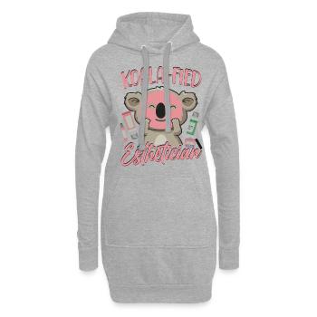 Cute Licensed Esthetician Skincare - Hoodie-Kleid - Grau meliert - Vorne