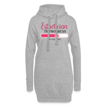 Cute Licensed Esthetician Skincare - Hoodie-Kleid - Grau meliert - Vorne