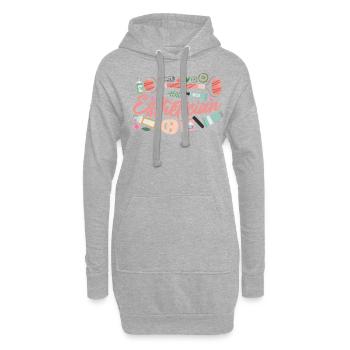 Cute Licensed Esthetician Skincare - Hoodie-Kleid - Grau meliert - Vorne