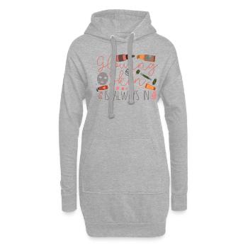 Cute Licensed Esthetician Skincare - Hoodie-Kleid - Grau meliert - Vorne