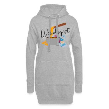 Cute Esthetician Skincare - Hoodie-Kleid - Grau meliert - Vorne