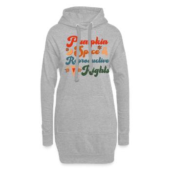 Feminist Fall Autumn Pumpkin Spice - Hoodie-Kleid - Grau meliert - Vorne