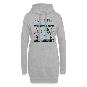 Pensionierte Oma Rentner Rentner Krankenschwester Krankenschwester Re - Hoodie-Kleid - Grau meliert - Vorne