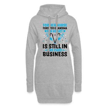 Pensionierte Oma Rentner Rentner Krankenschwester Krankenschwester Re - Hoodie-Kleid - Grau meliert - Vorne