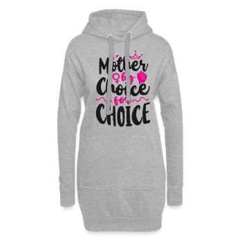 Feminist Mother By Choice For - Hoodie-Kleid - Grau meliert - Vorne