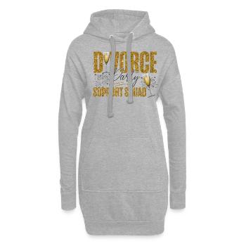 Happy Divorce Party Divorce Party - Hoodie-Kleid - Grau meliert - Vorne