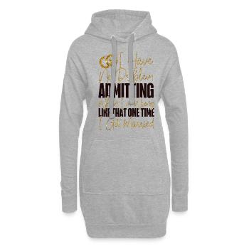 Happy Divorce Party I Have No - Hoodie-Kleid - Grau meliert - Vorne