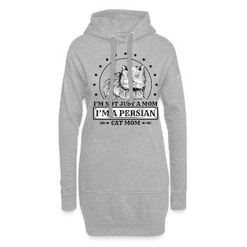 Chat persan Chat Amoureux Propriétaire de chat Persan Longhair C - Sweat-shirt à capuche long Femme - gris chiné - Devant