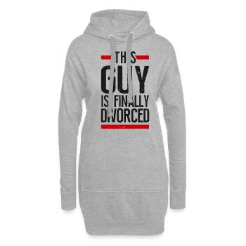 Happy Divorce Party This Guy Is - Hoodie-Kleid - Grau meliert - Vorne