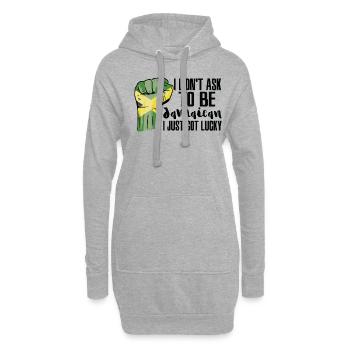 Fierté jamaïcaine Drapeau jamaïcain - Sweat-shirt à capuche long Femme - gris chiné - Devant