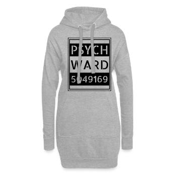 Simple Easy Drôle Détenu Psych Paresseux Halloween - Sweat-shirt à capuche long Femme - gris chiné - Devant