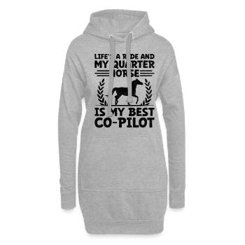 American Quarter Horse Reitpferd Liebhaber Hors - Hoodie-Kleid - Grau meliert - Vorne