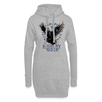 Made by odin Wikinger Kultur - Hoodie-Kleid - Grau meliert - Vorne