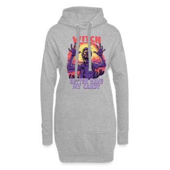Halloween design für die Halloween Party - Hoodie-Kleid - Grau meliert - Vorne