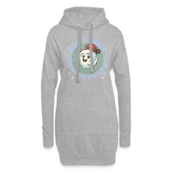 Schneeballschlacht - Préparez-vous les boules de neige sont - Sweat-shirt à capuche long Femme - gris chiné - Devant