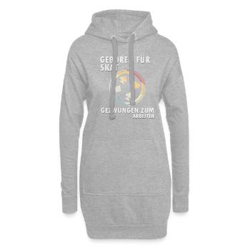 Skat - Hoodie-Kleid - Grau meliert - Vorne