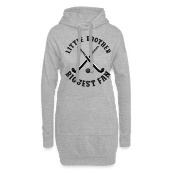 Hockey sur gazon Petit Frère - Sweat-shirt à capuche long Femme - gris chiné - Devant