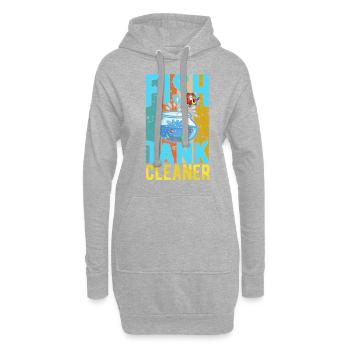 Nettoyeur d’aquarium Aquariist Fish Lover Aquarium - Sweat-shirt à capuche long Femme - gris chiné - Devant