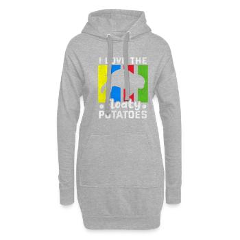 I love the floaty potatoes Manatee Seekuh - Hoodie-Kleid - Grau meliert - Vorne