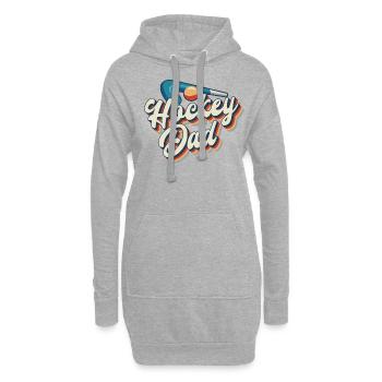 Field Hockey Dad Retro Hockey Dad - Hoodie-Kleid - Grau meliert - Vorne