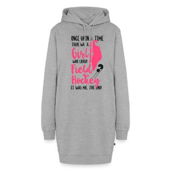 Hockey sur gazon Il était une fois - Sweat-shirt à capuche long Femme - gris chiné - Devant