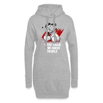 Magische Dunkle Kunst Okkulte Hexen Designs - Hoodie-Kleid - Grau meliert - Vorne