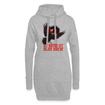 Magische Dunkle Kunst Okkulte Hexen Designs - Hoodie-Kleid - Grau meliert - Vorne