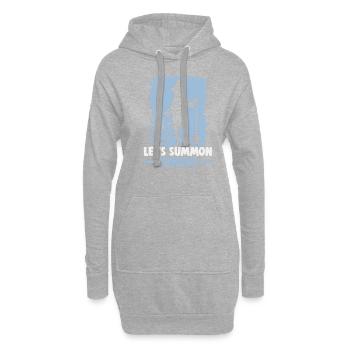 Magische Dunkle Kunst Okkulte Hexen Designs - Hoodie-Kleid - Grau meliert - Vorne