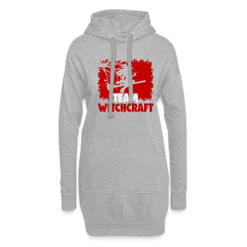Magische Dunkle Kunst Okkulte Hexen Designs - Hoodie-Kleid - Grau meliert - Vorne
