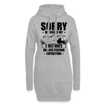 Propriétaires de chiens de pêche Amoureux des chiens Amusement de pêche parfait - Sweat-shirt à capuche long Femme - gris chiné - Devant