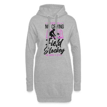 hockey sur gazon, il n’y a pas de pleurs - Sweat-shirt à capuche long Femme - gris chiné - Devant