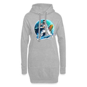 Tennis - Hoodie-Kleid - Grau meliert - Vorne