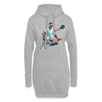 Tennis - Hoodie-Kleid - Grau meliert - Vorne