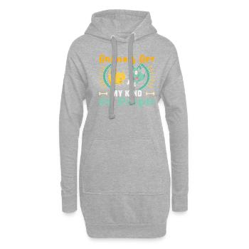 Conceptions de sauvetage de chiens pour les militants des droits des animaux - Sweat-shirt à capuche long Femme - gris chiné - Devant