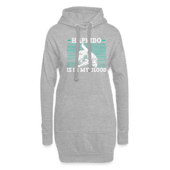 Entraîneur de Hapkido Fighter Hapkido Dojo - Sweat-shirt à capuche long Femme - gris chiné - Devant