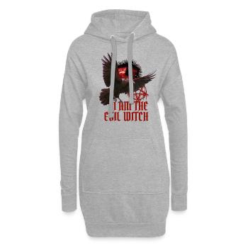 Magische Dunkle Kunst Okkulte Hexen Designs - Hoodie-Kleid - Grau meliert - Vorne