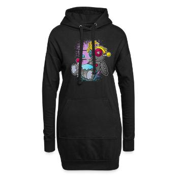 Magische Dunkle Kunst Okkulte Hexen Designs - Hoodie-Kleid - Schwarz - Vorne